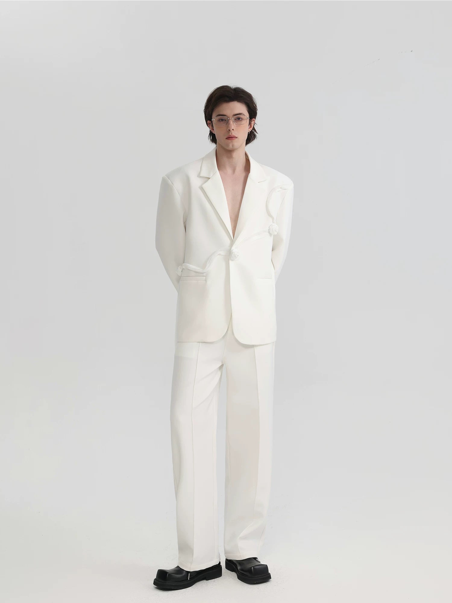 Ivory Rose Drift Sculpted Blazer