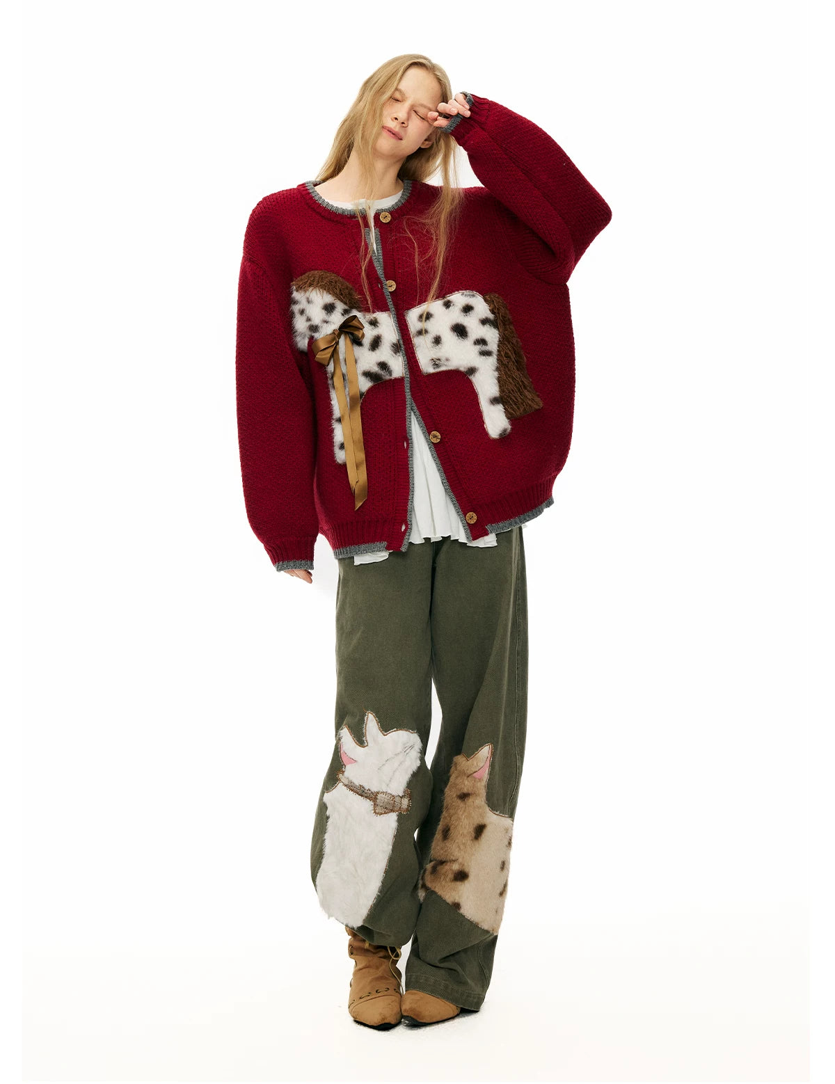 Spotted Pony Stable Knit Cardigan