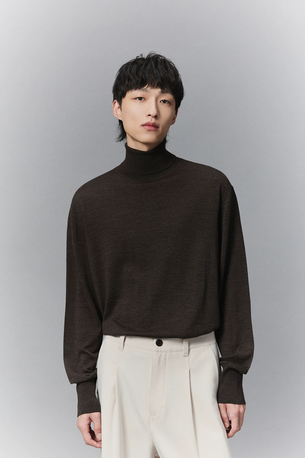 Lightweight Knit Turtleneck Base Layer