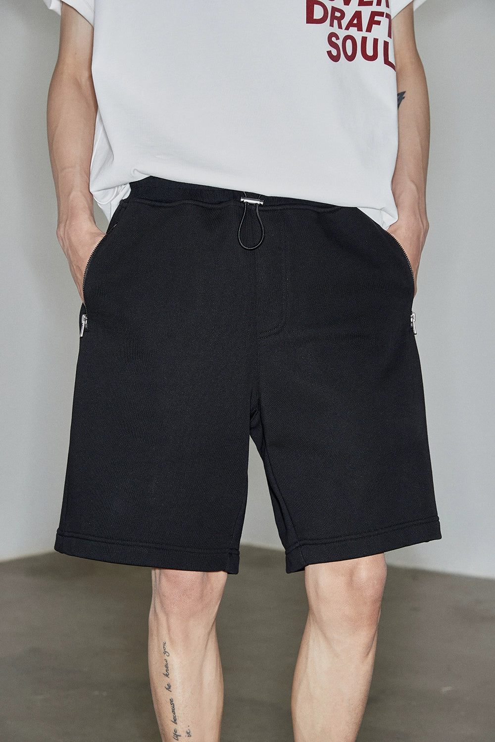 Zippered Pocket Athletic Shorts