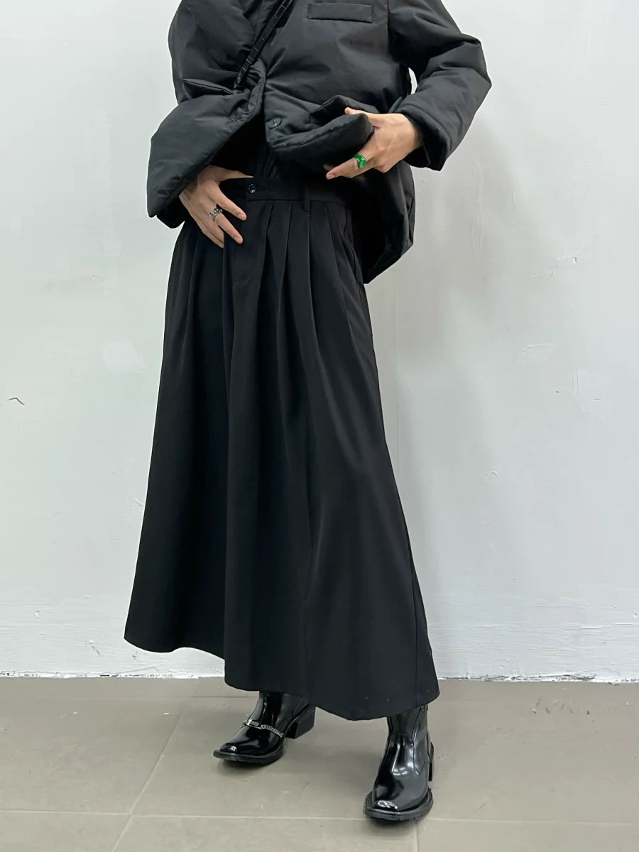Sable Dune Pleated Gaucho Pants