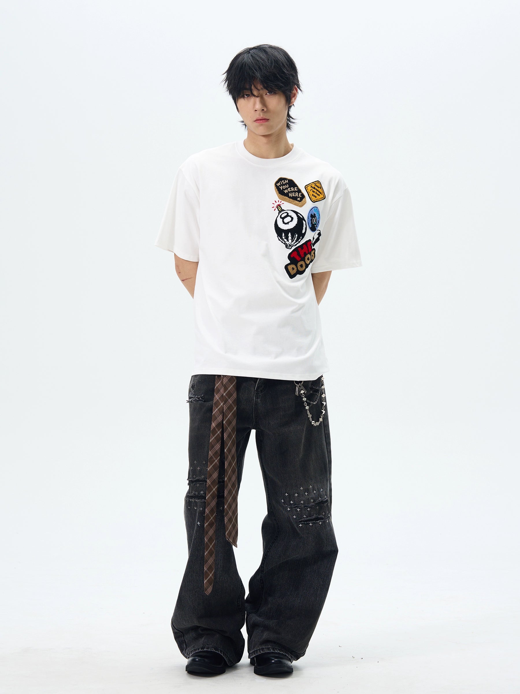 Graphic Patch "THE DOODS" T-Shirt