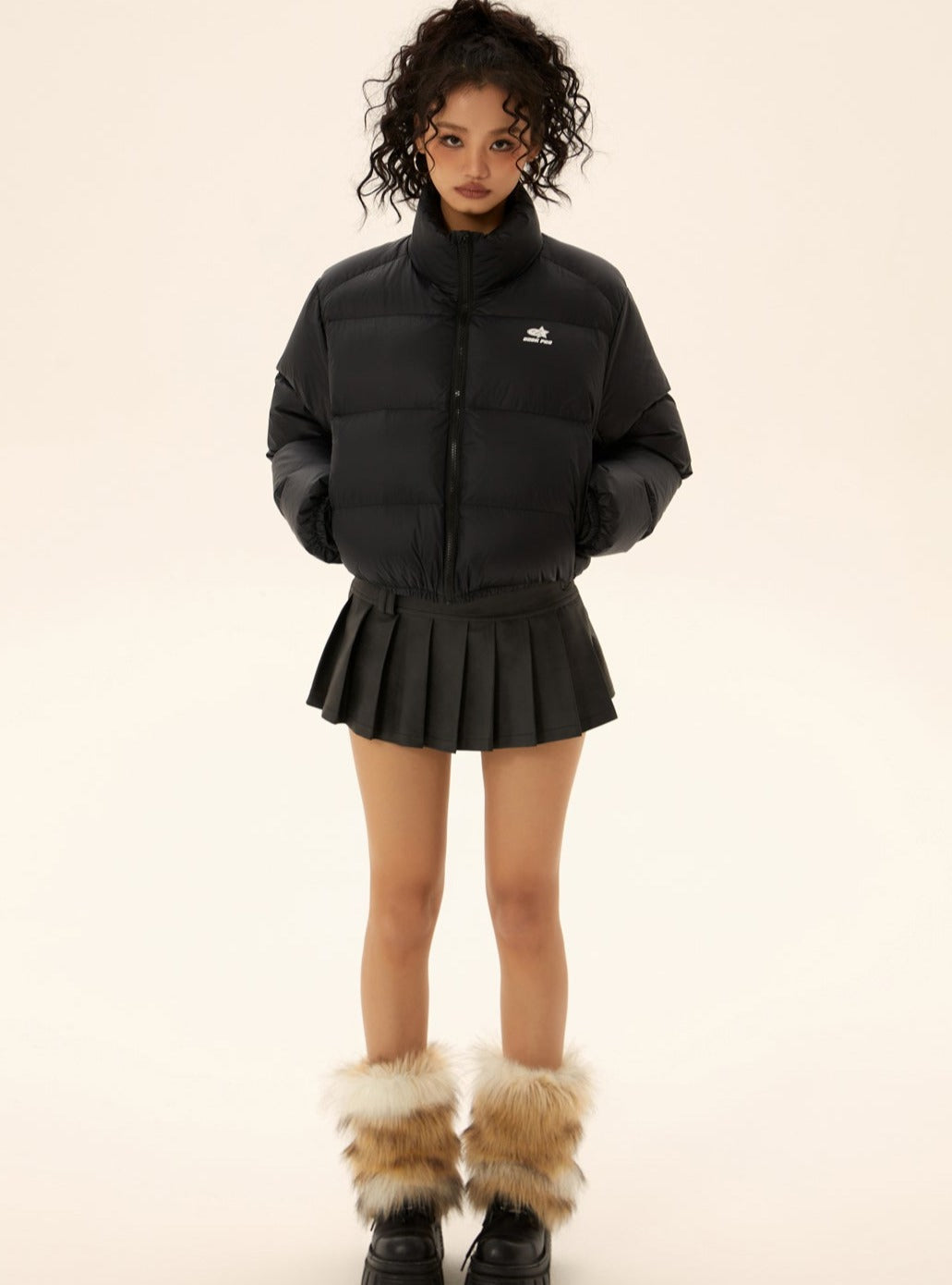 Urban Short Style 90Fil Puffer Jacket - chiclara