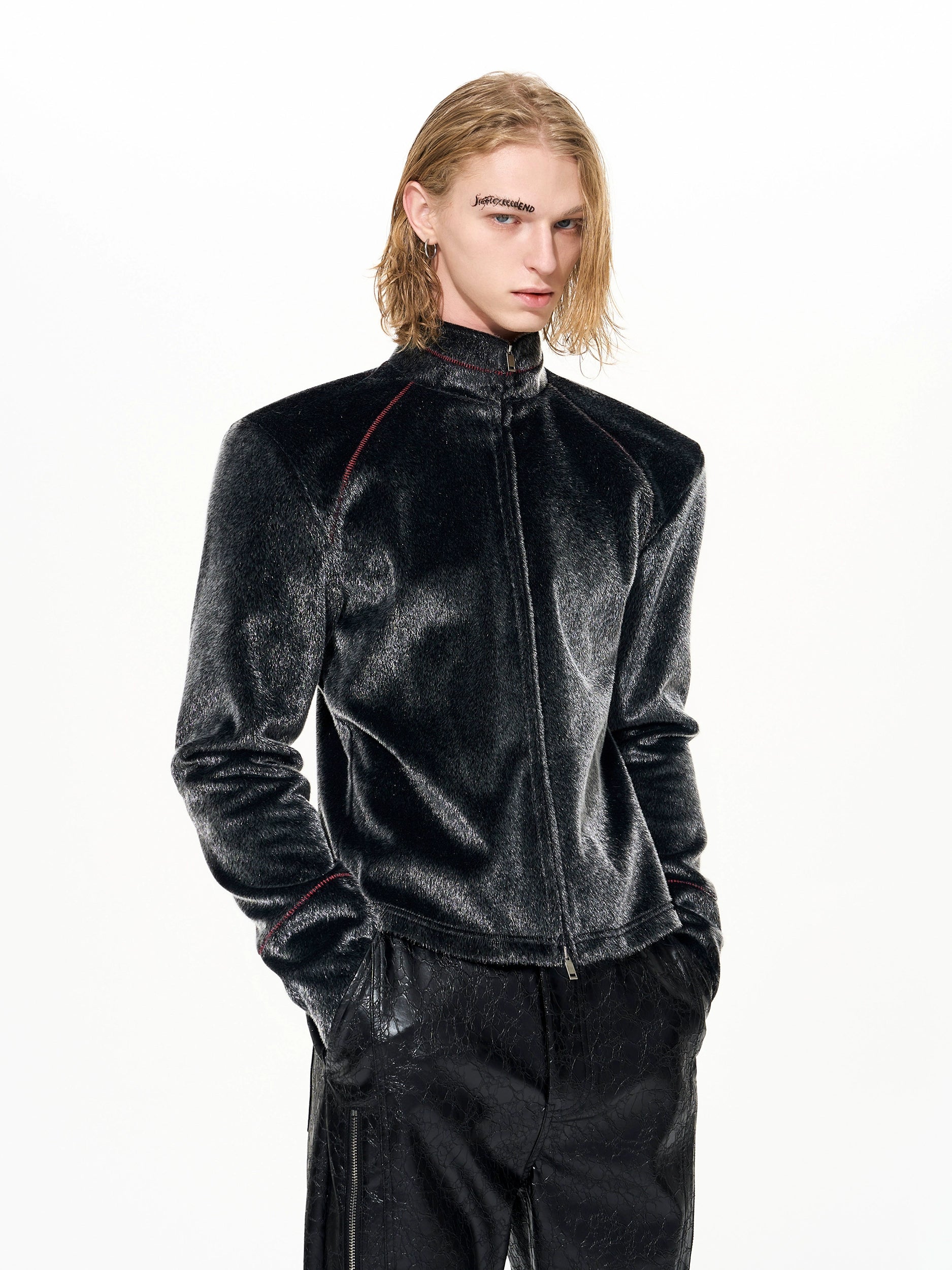 Nebula Sheen Zip Track Jacket