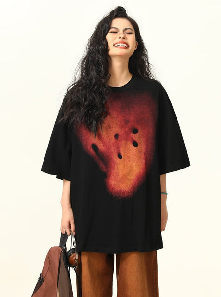 トップス ARTS&SCIENCE 22SS Over front shirt Edgy Artistic Oversized T-Shirt by Wild Azi | Chiclara