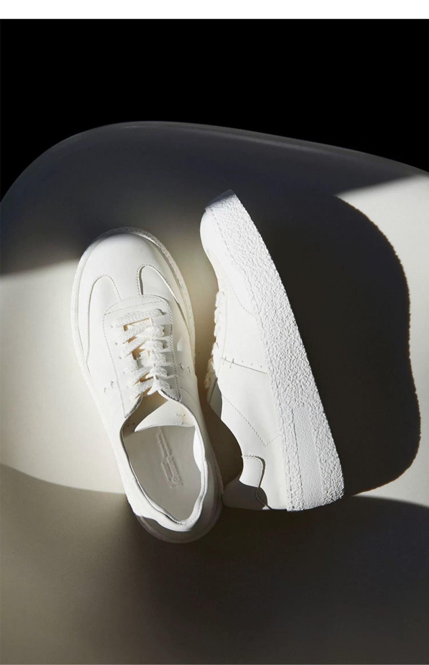Chunky White Platform Sneakers