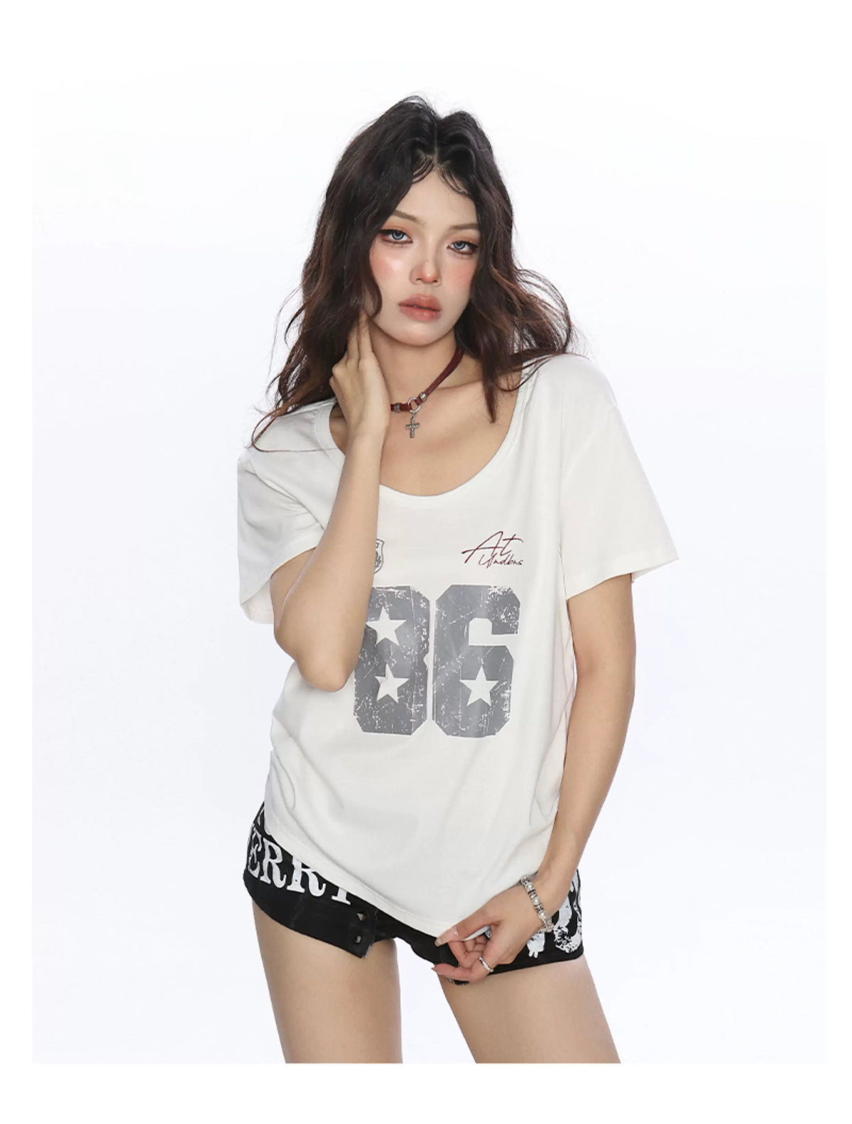 Varsity 86 Scoop Neck Graphic Tee