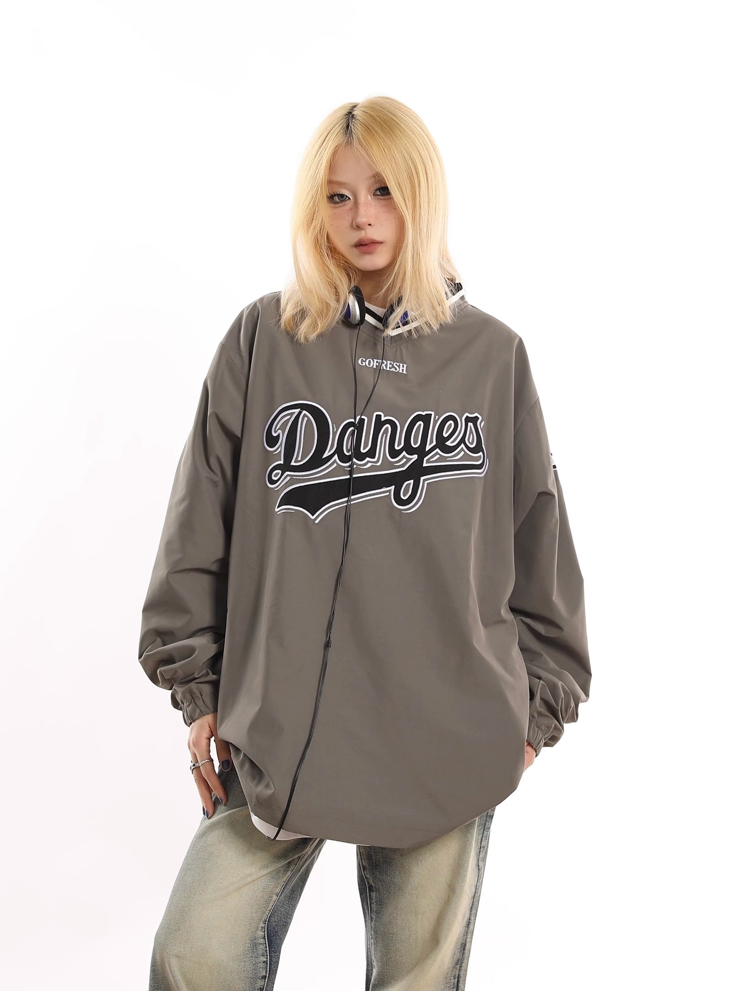 Danges Baseball Pullover Sweatshirt