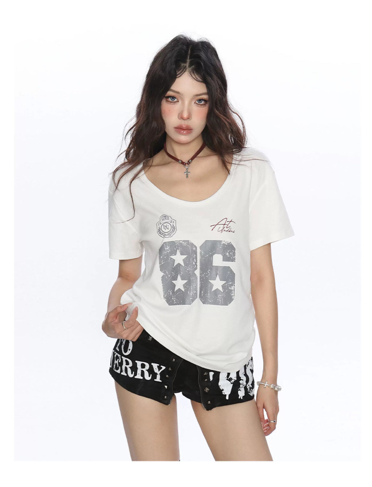 Varsity 86 Scoop Neck Graphic Tee