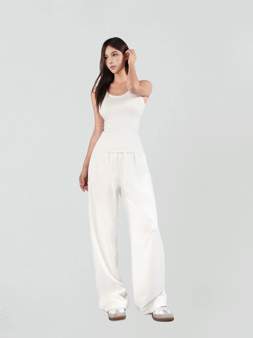 Floor-Length Straight Casual Pants