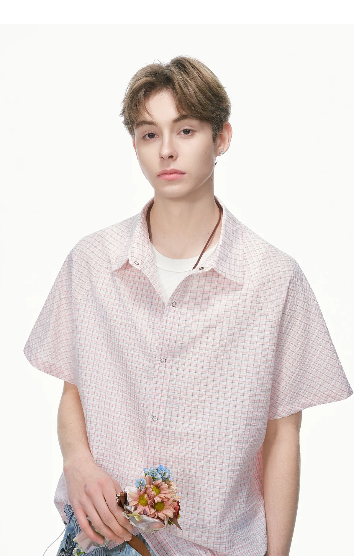 Pastel Check Breeze Short-Sleeve Shirt