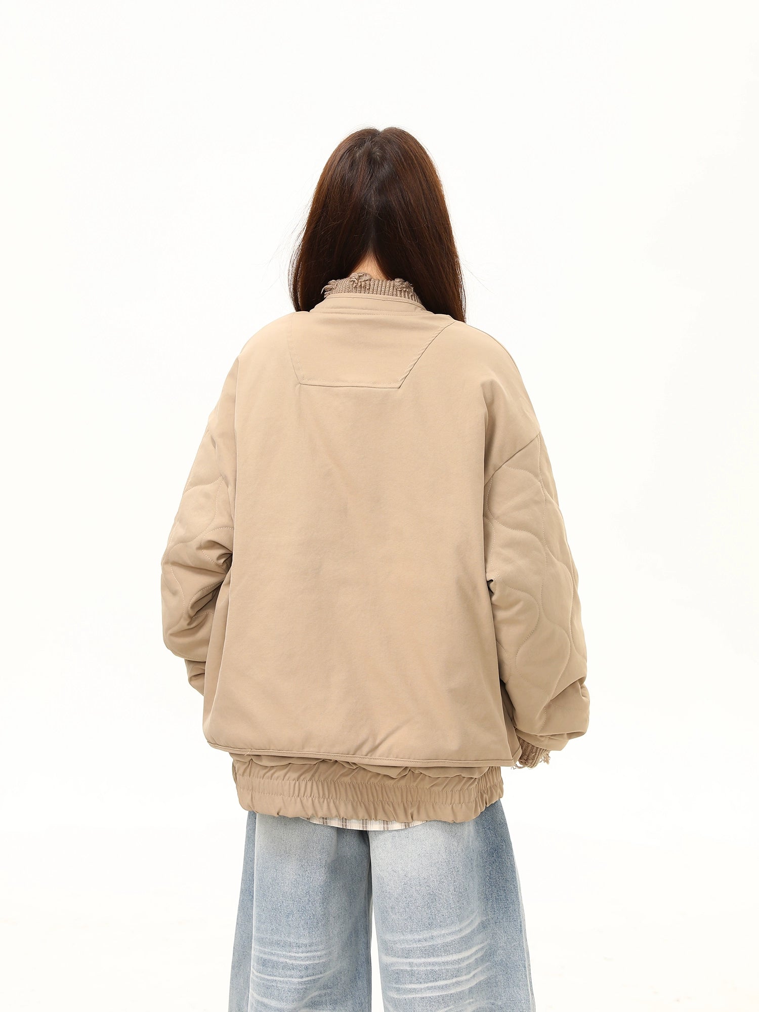 Sahara Breeze Oversized Bomber Jacket