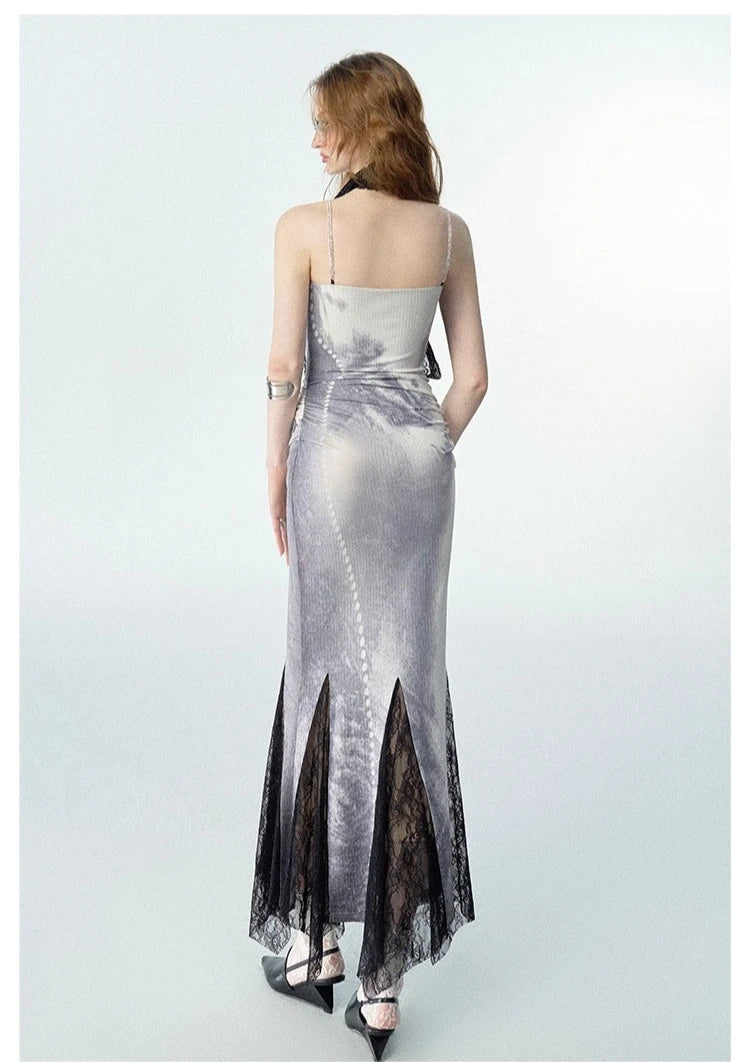 Of Akiva Two-Tone Mermaid Gown