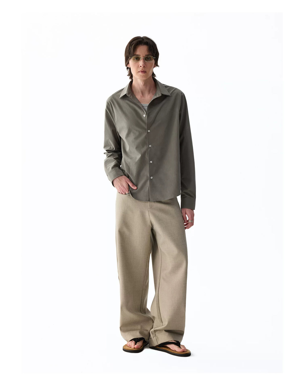 Caspian Minimal Long-Sleeve Shirt