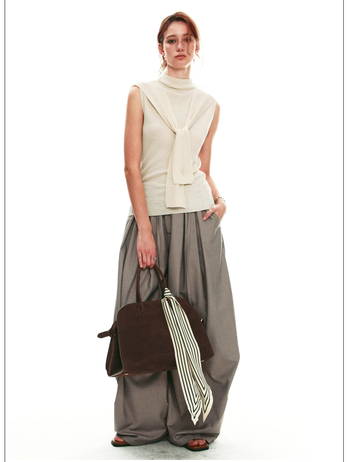 Drawstring Cocoon Balloon Trousers
