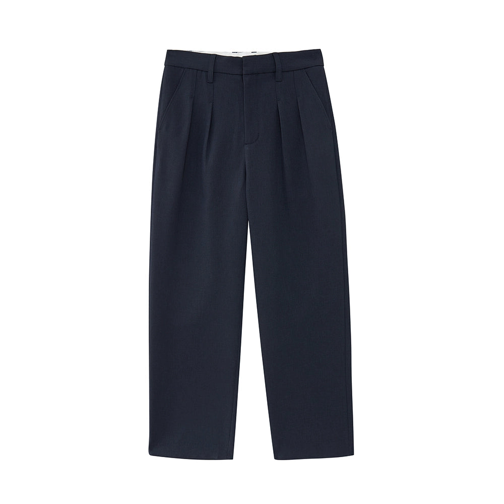 Classic Double-Pleated Dress Pants