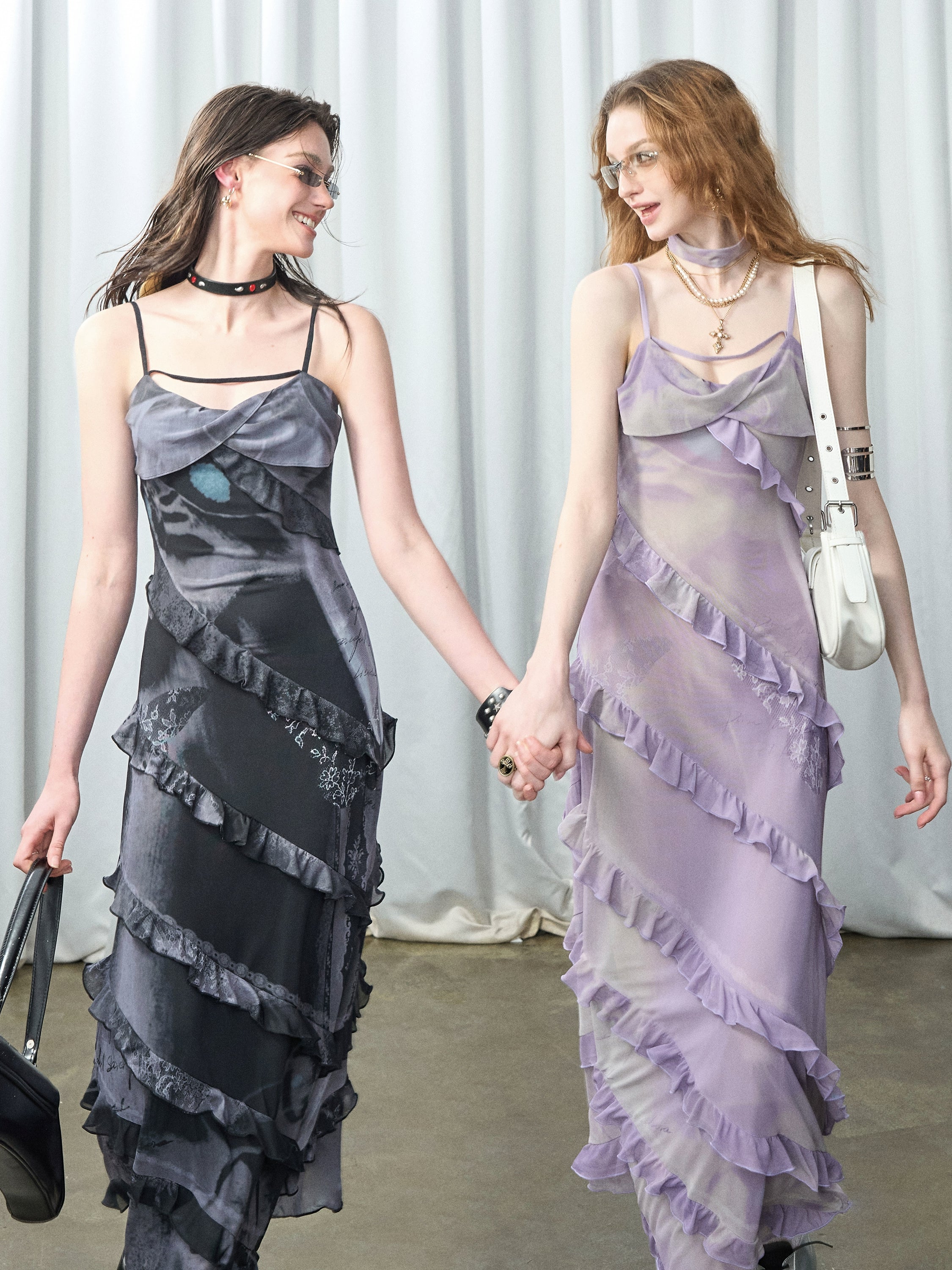 Of Akiva Ruffled Maxi Dress Collection