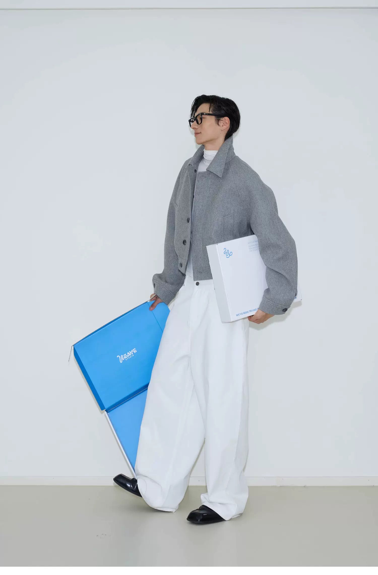 Granite Loft Cropped Wool Blouson