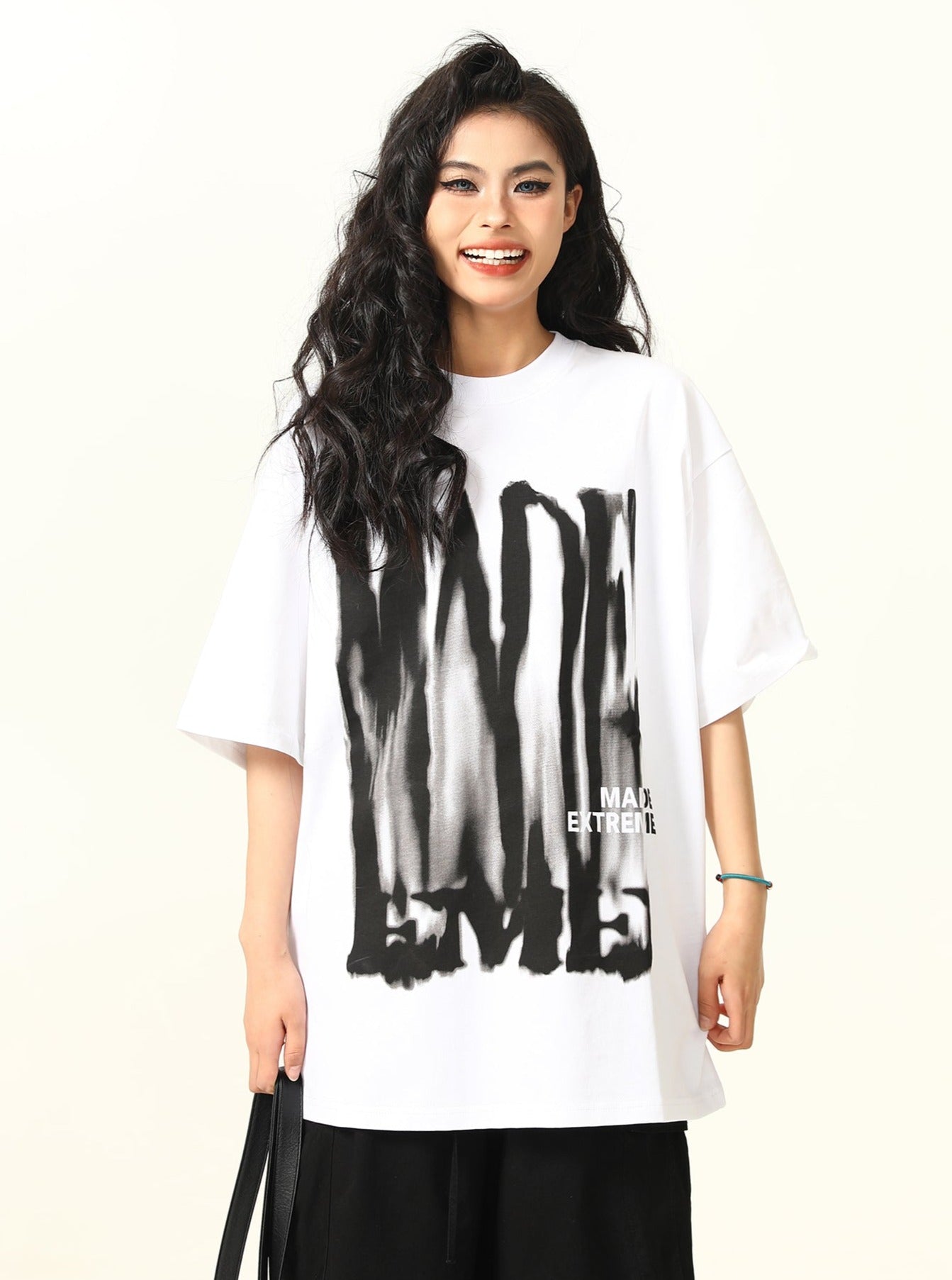 Unisex Hip Hop Letter Print T-Shirt