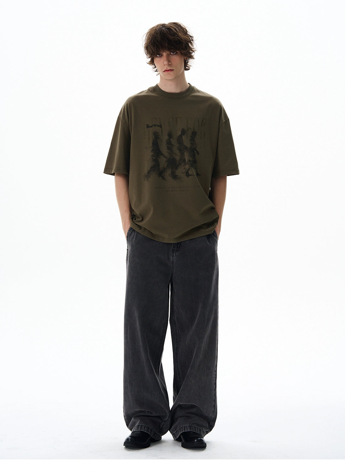 Dense Fog Graphic Oversized Tee
