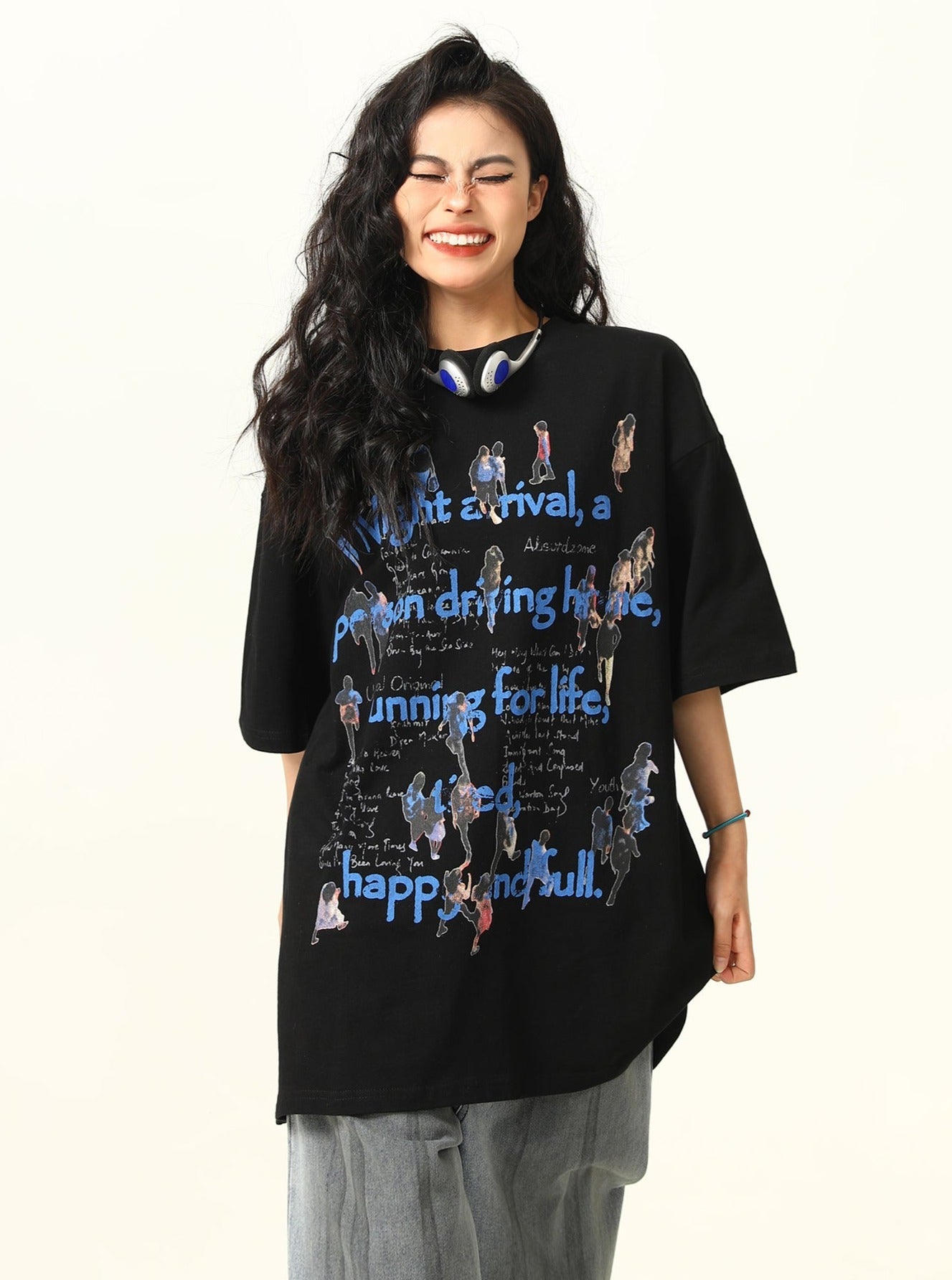 Streetwear Graphic Design Oversized T-Shirt