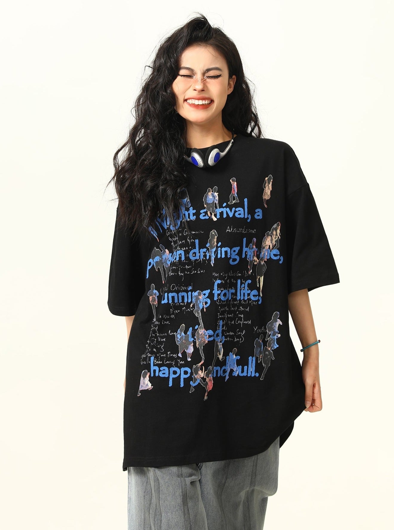 Graphic Print Oversized T-Shirt