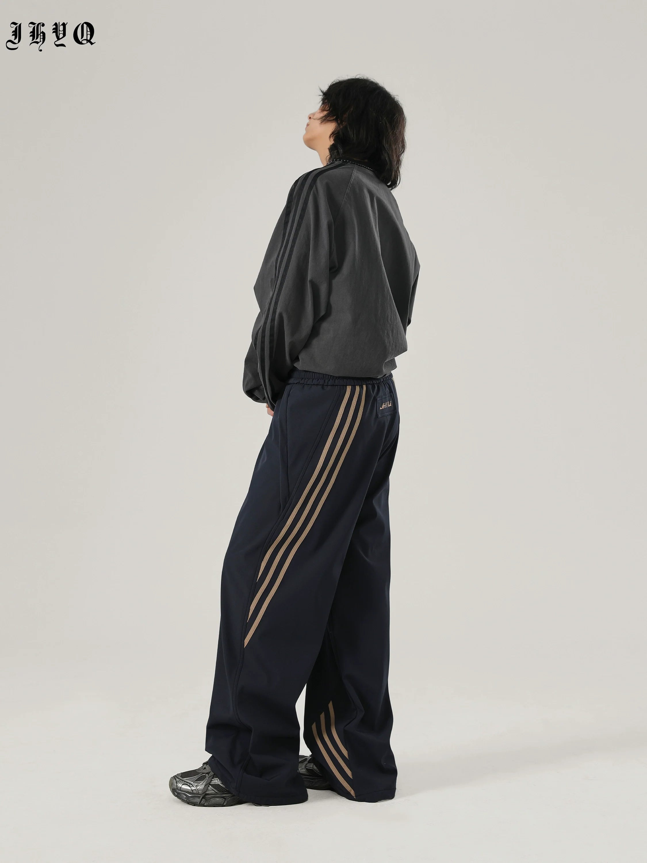 Sports Striped Paratrooper Pants - chiclara