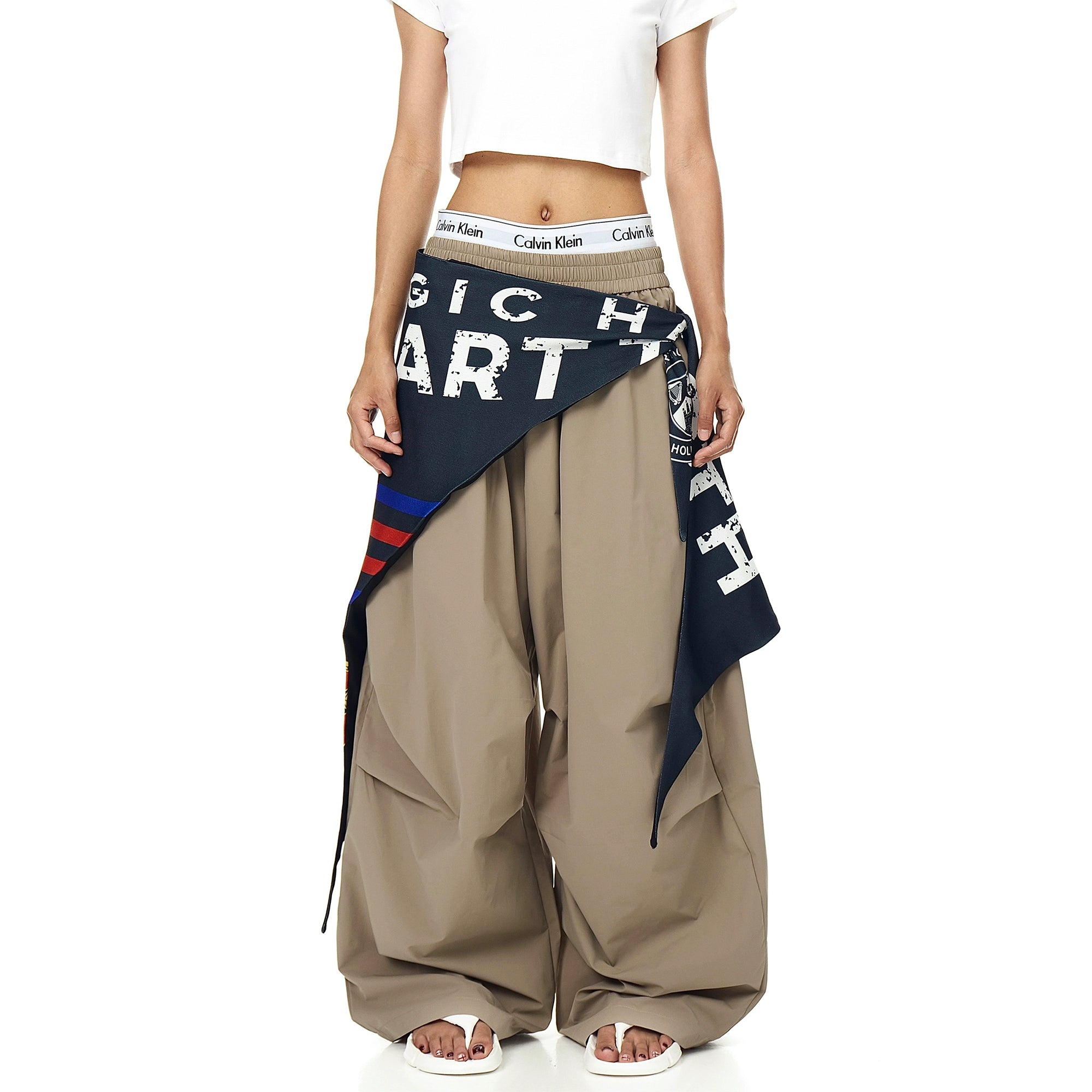 Varsity Drape Parachute Cargo Pants