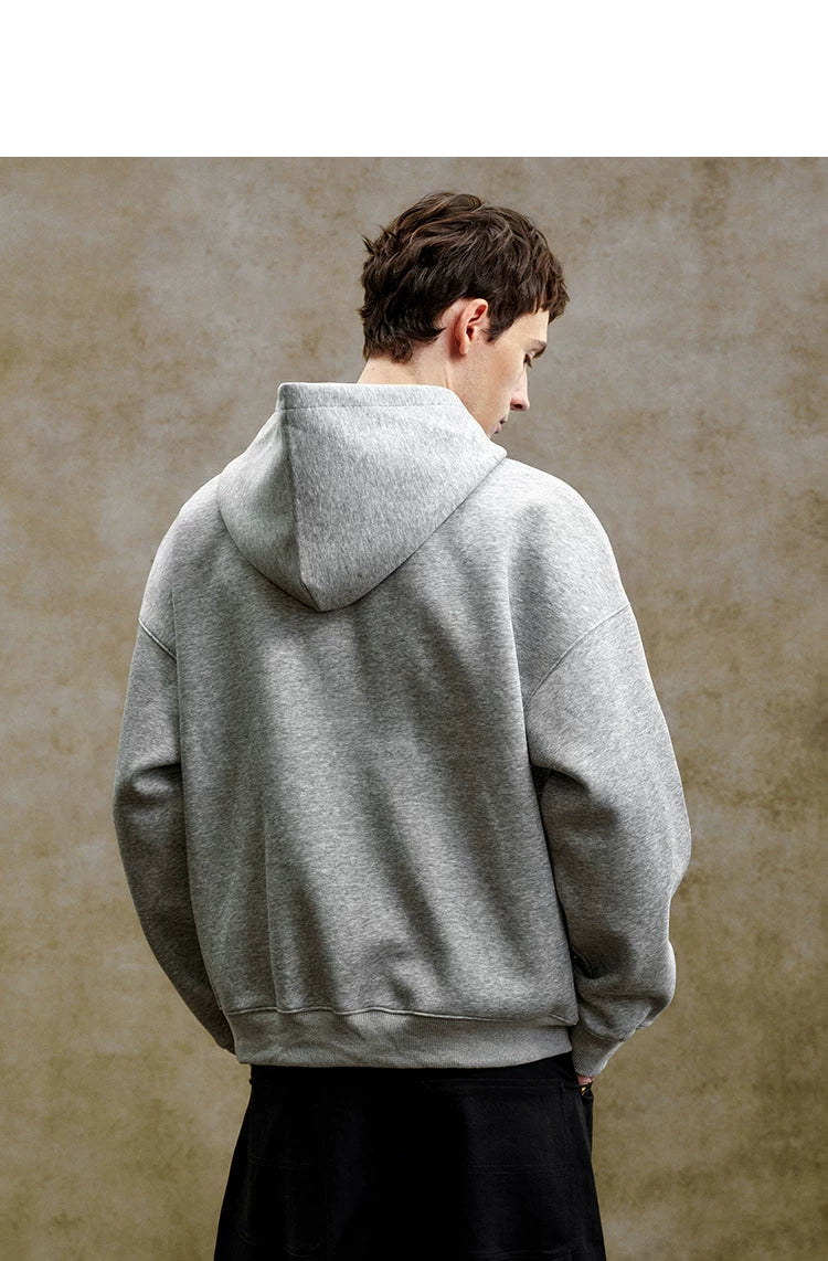 Pearl Embroidered Zip-Up Hoodie
