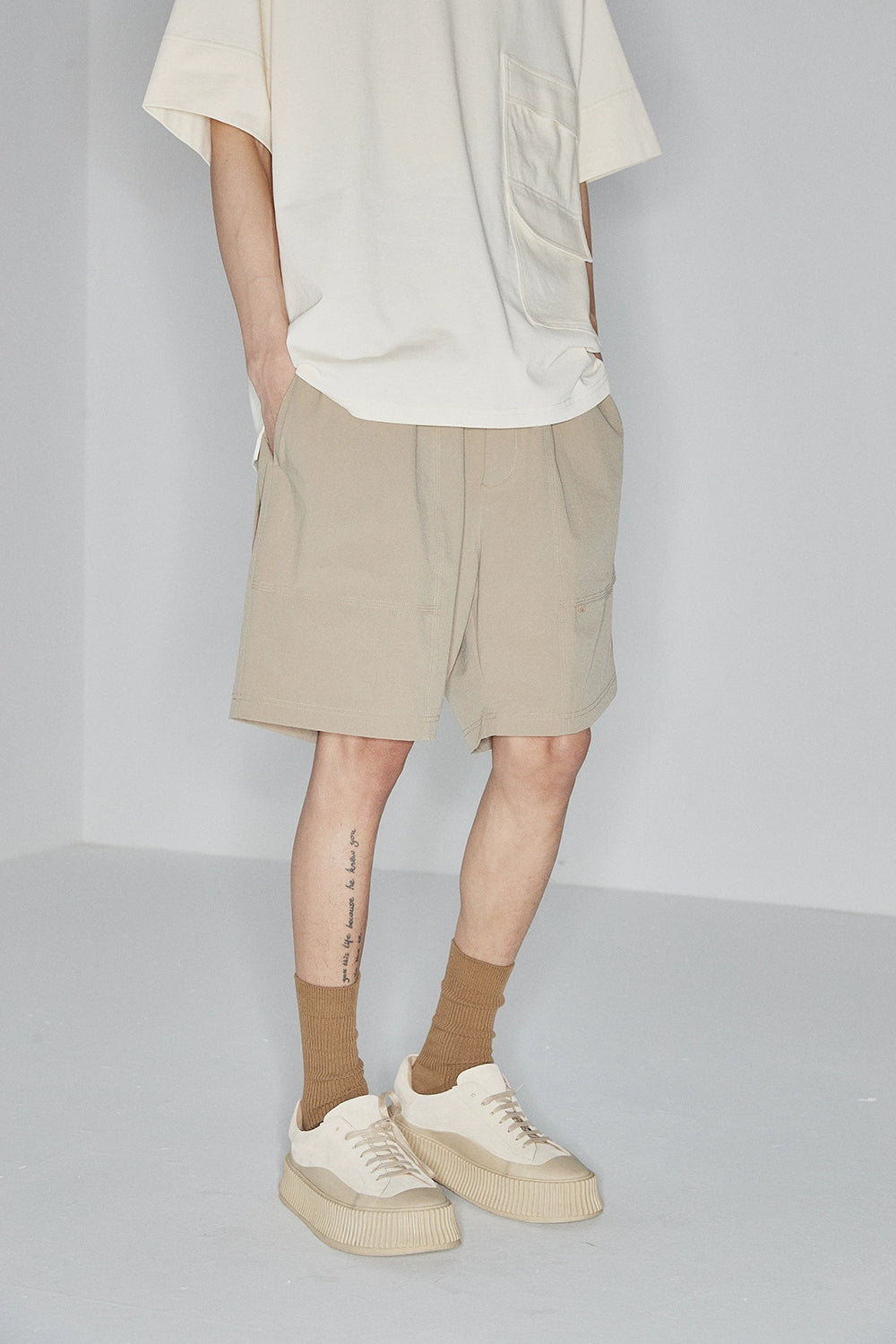 Drawstring Chino Shorts