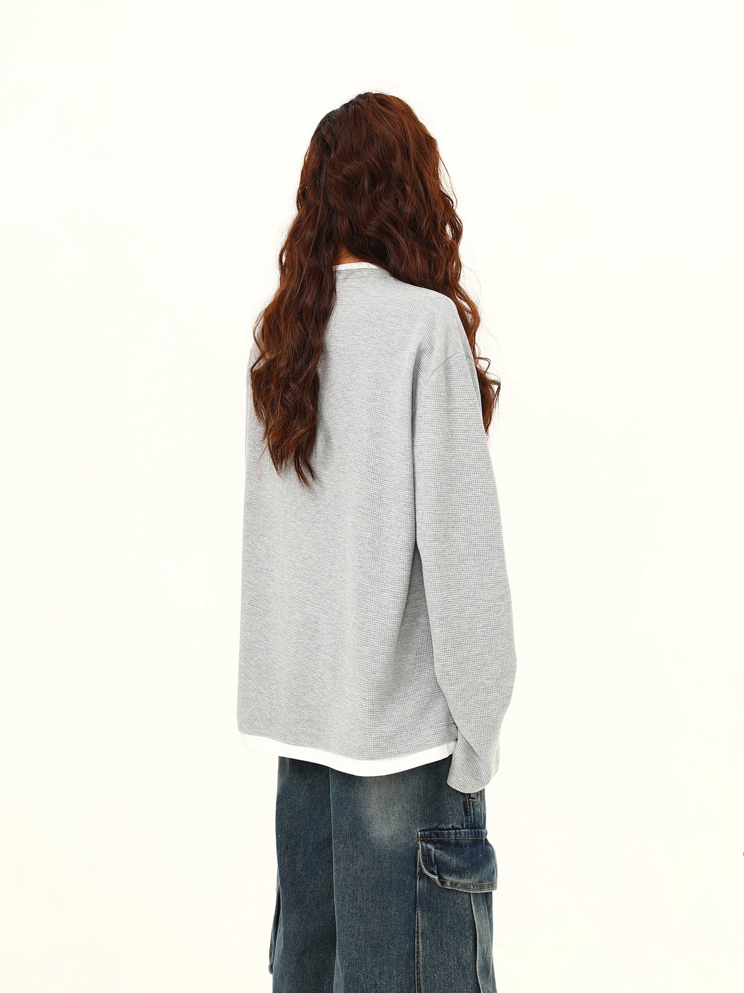 Minimalist Waffle Knit Pullover