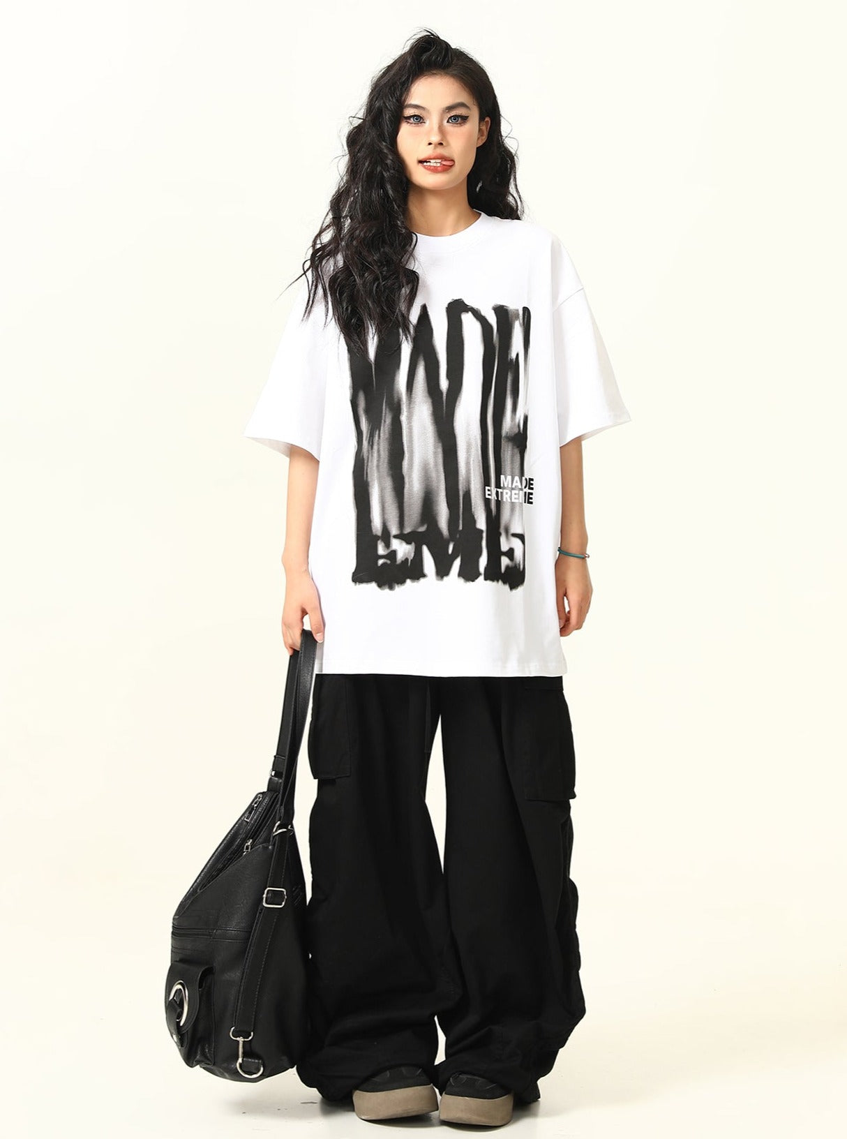 Unisex Hip Hop Letter Print T-Shirt