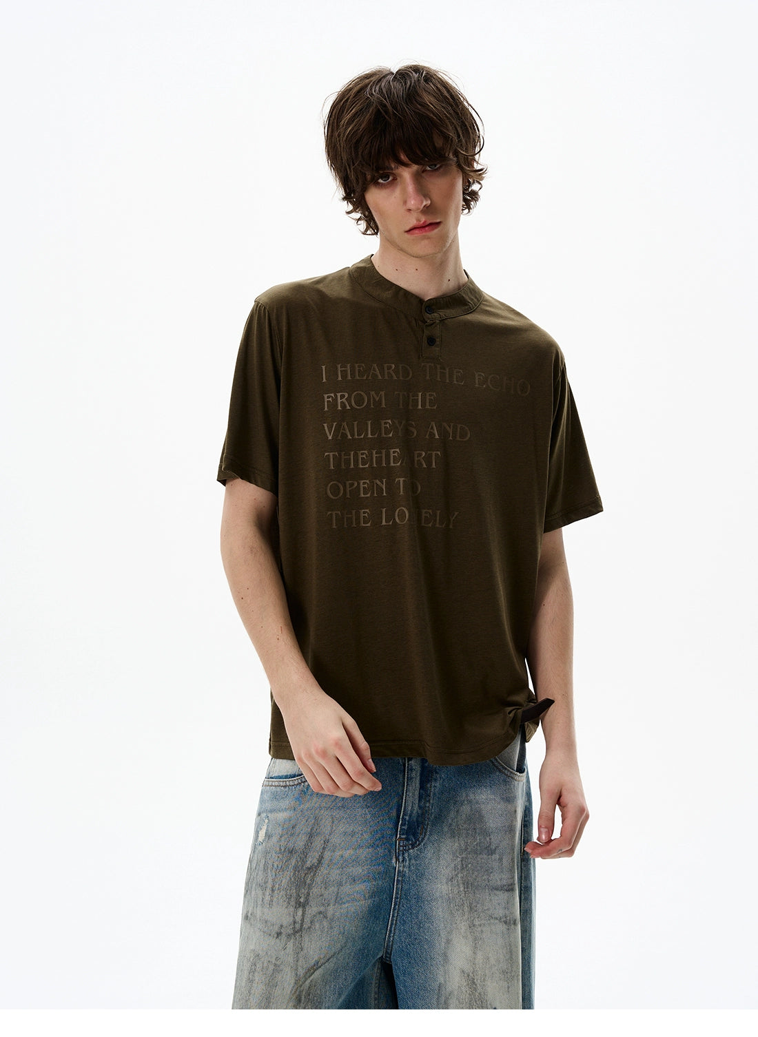 Echo Valley Quote Henley Shirt