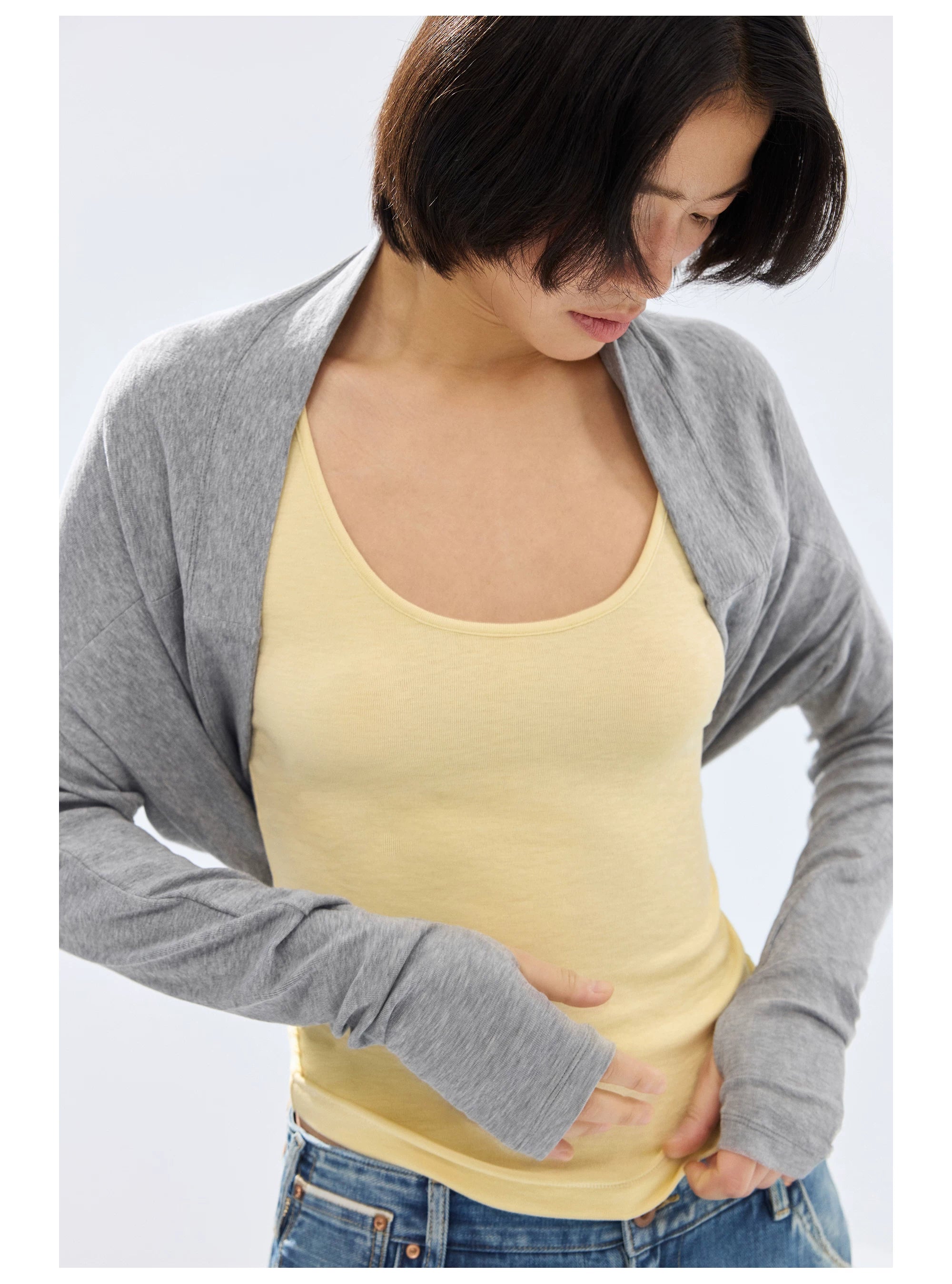 Cropped Shrug Cardigan