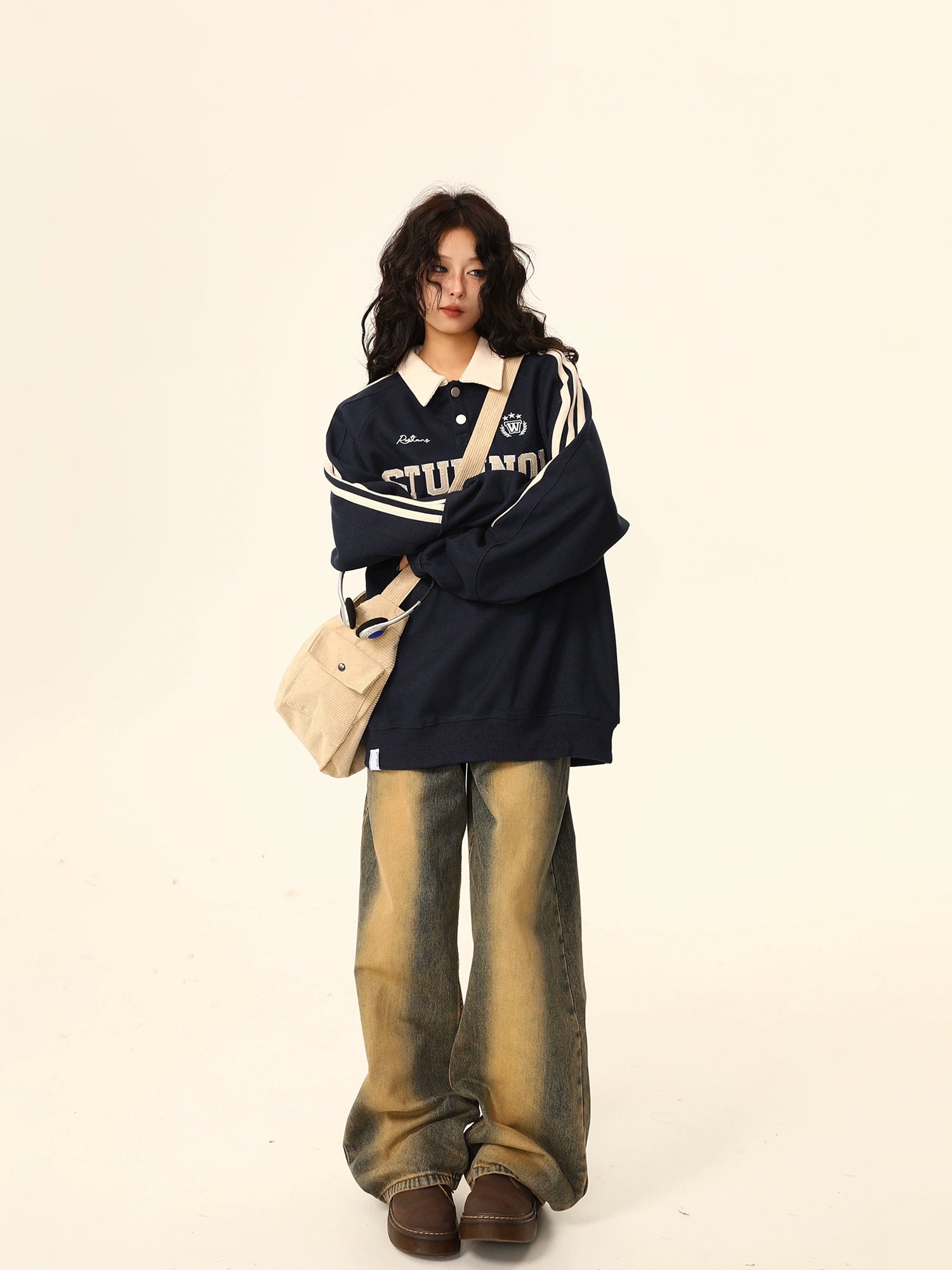 Stupinol Varsity Polo Sweatshirt