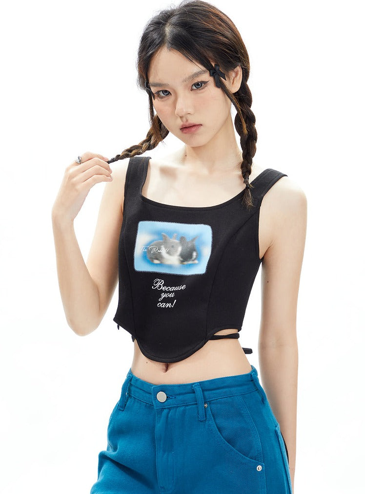 Bunny Motivation Crop Tank