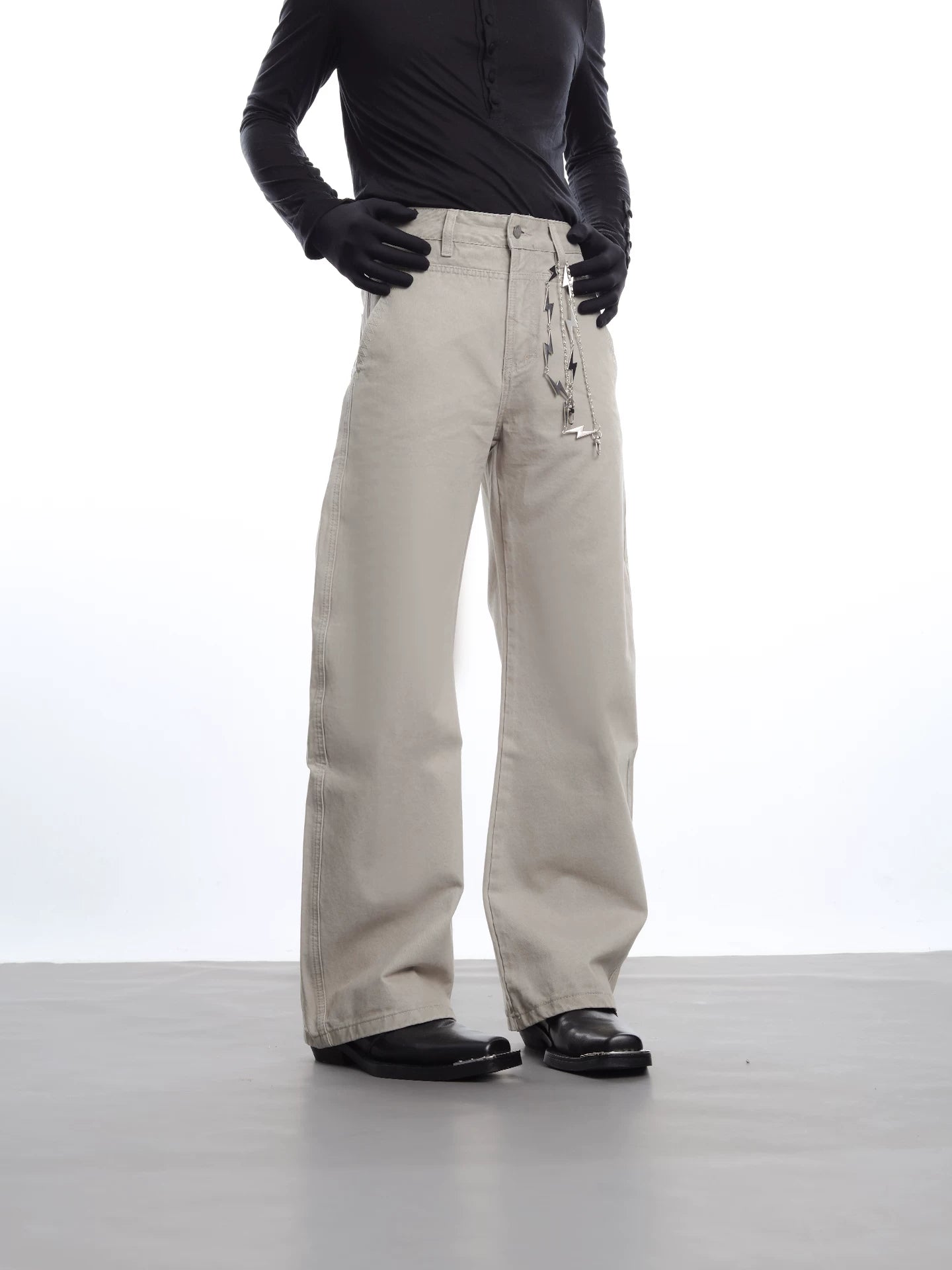 Stormchain Sand Wide-Leg Trousers