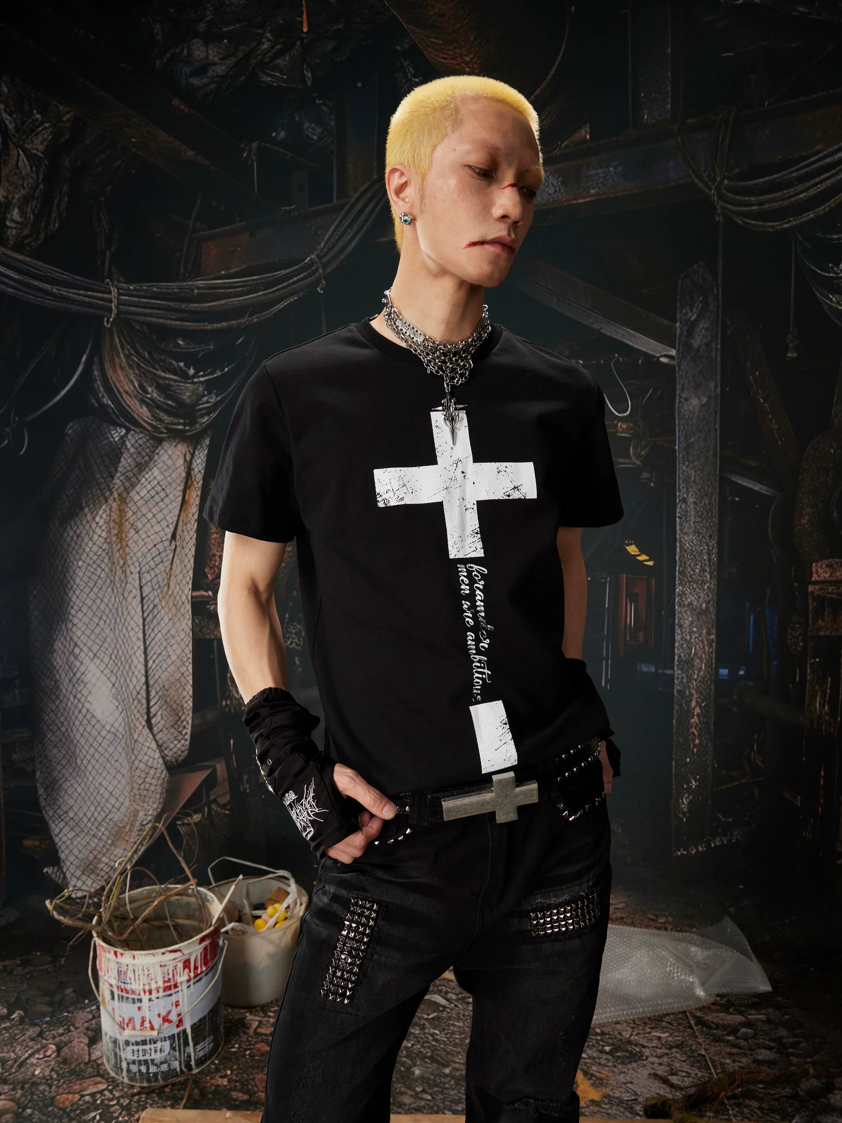 Sanctum Script Cross Graphic Tee