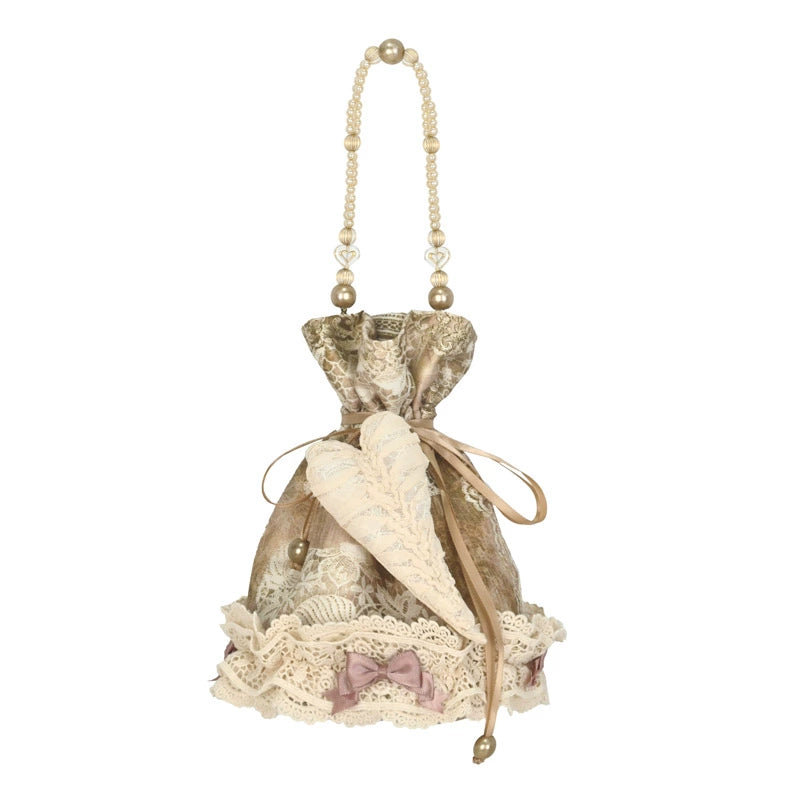 Vintage Lace Dress Purse Bag