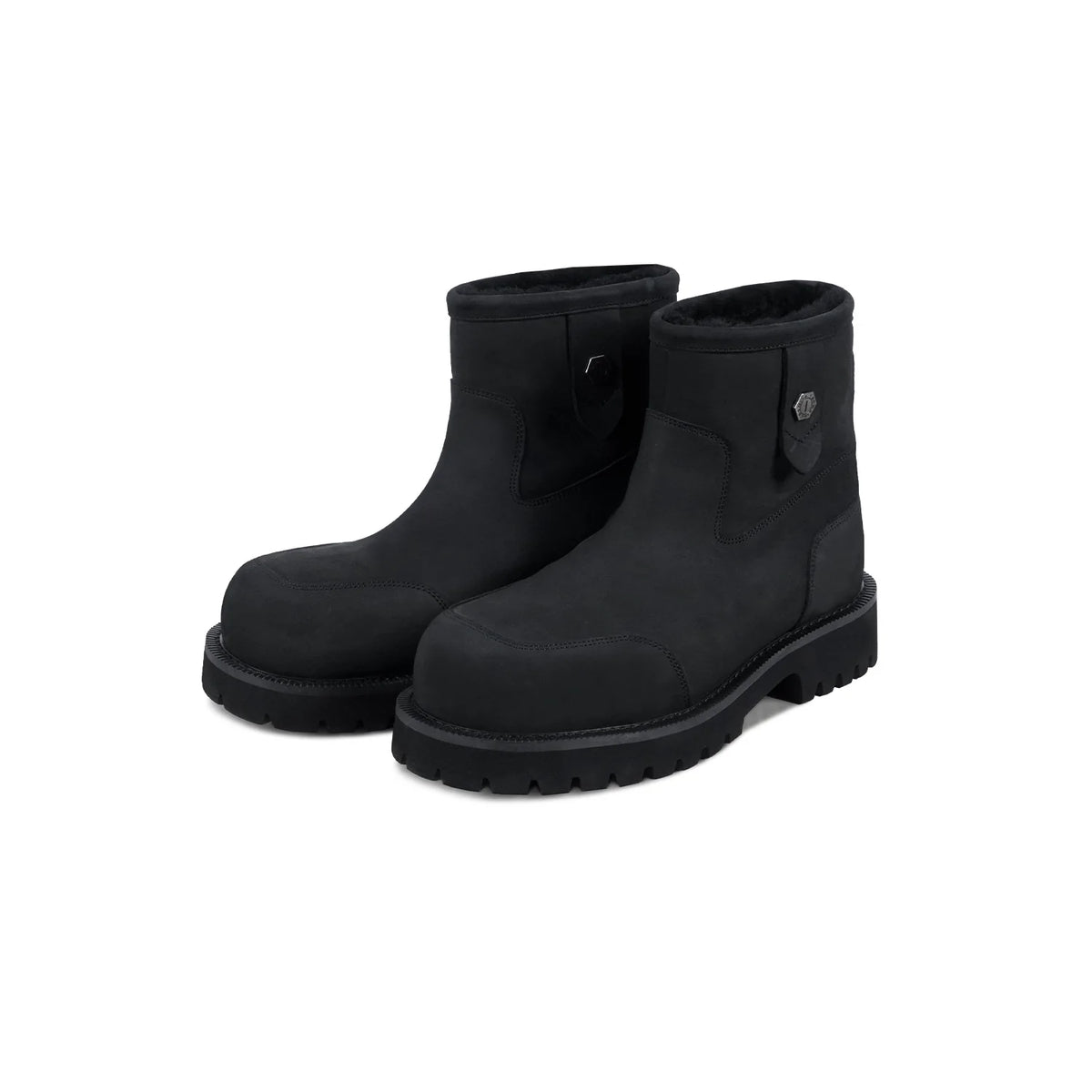 Tundra Shearling Suede Ankle Boots