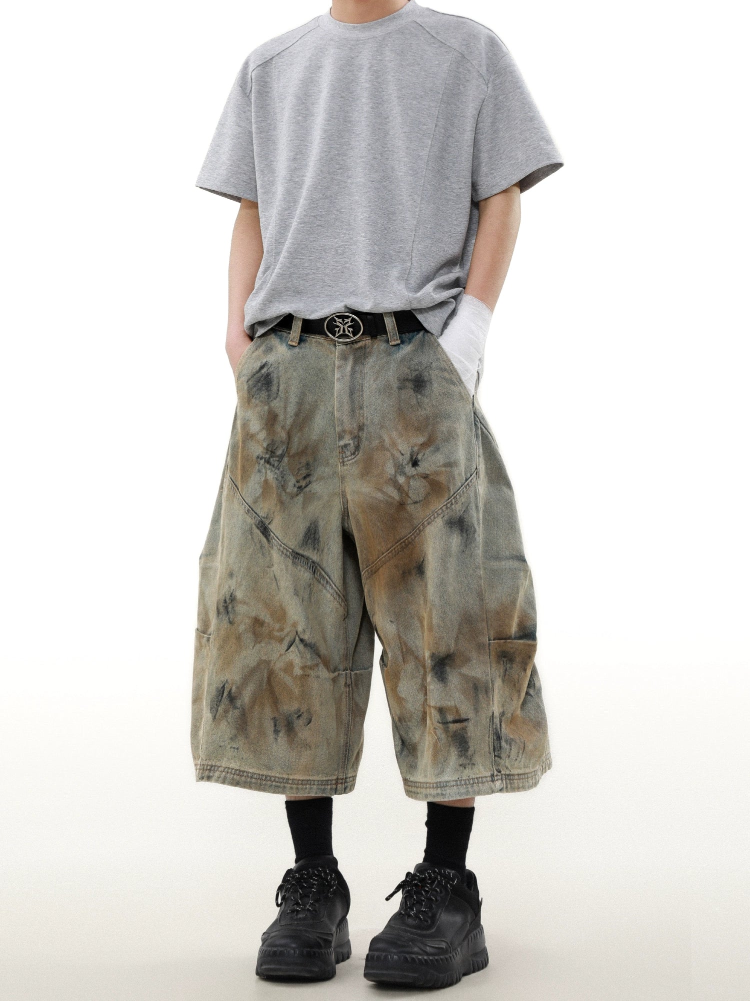 Rust Storm Dyed Cargo Shorts