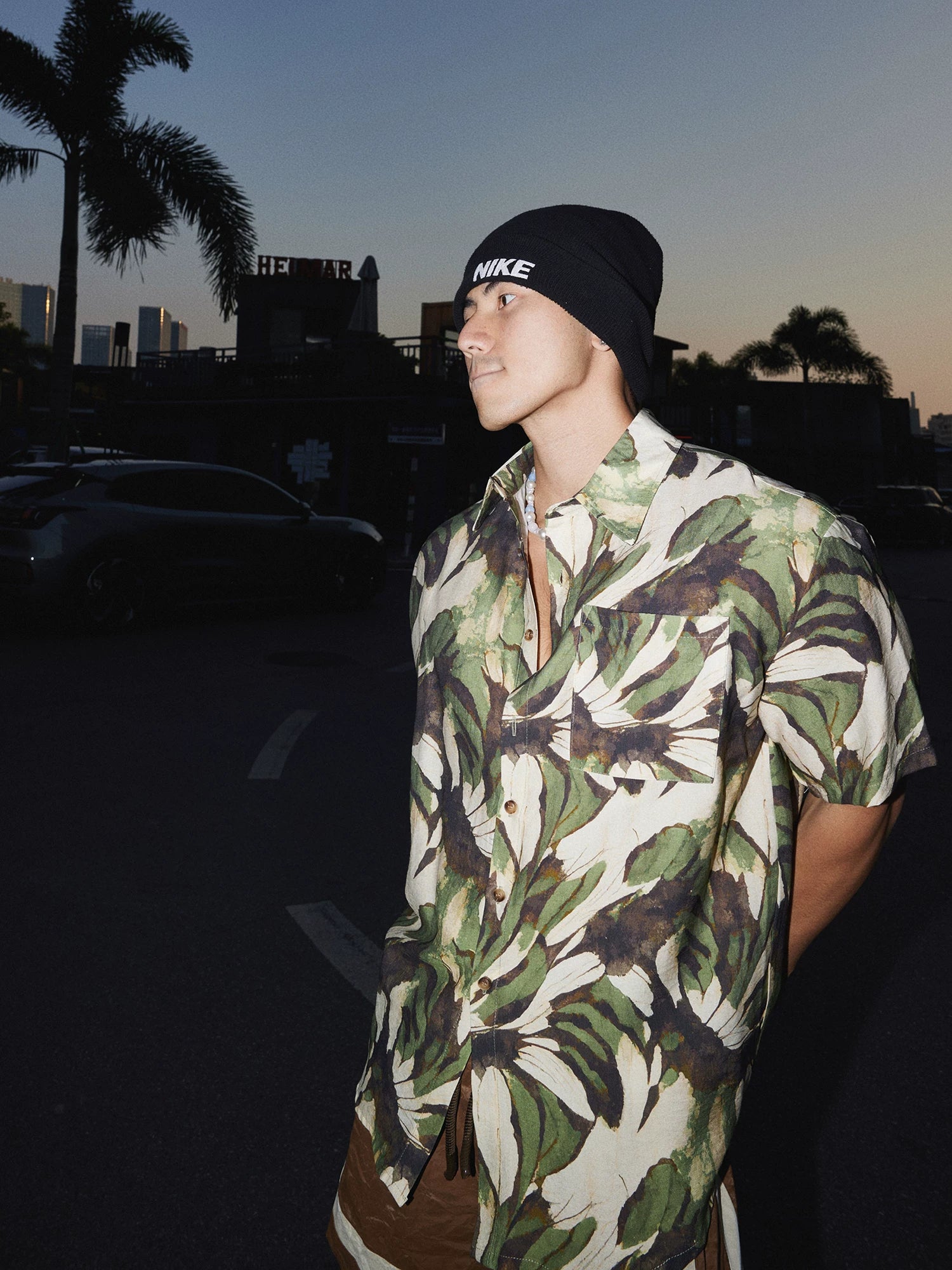 Jungle Canopy Brushstroke Camp Shirt
