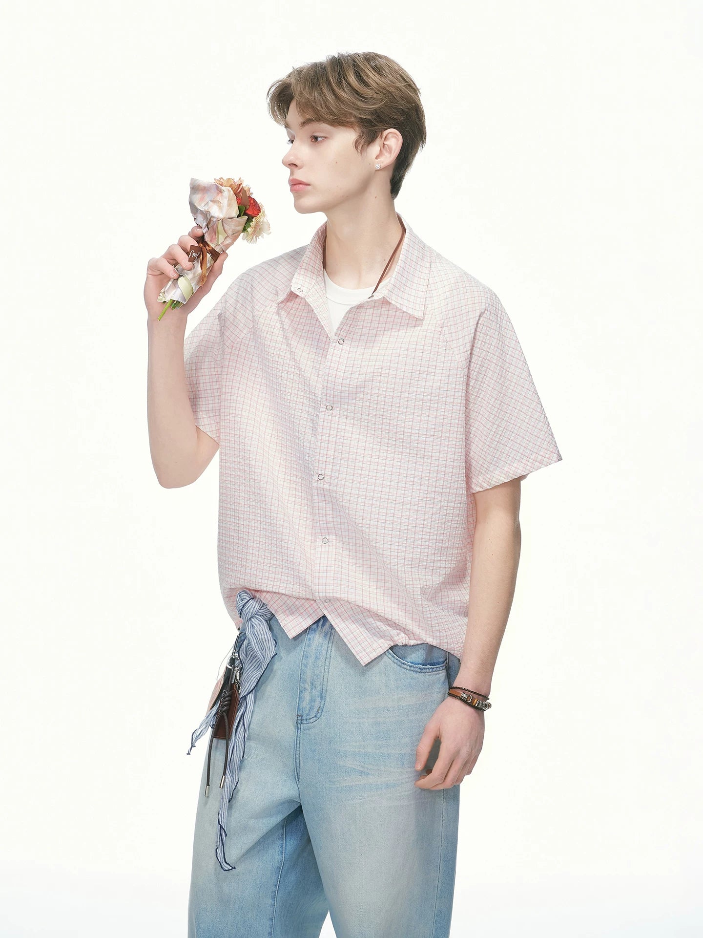 Pastel Check Breeze Short-Sleeve Shirt