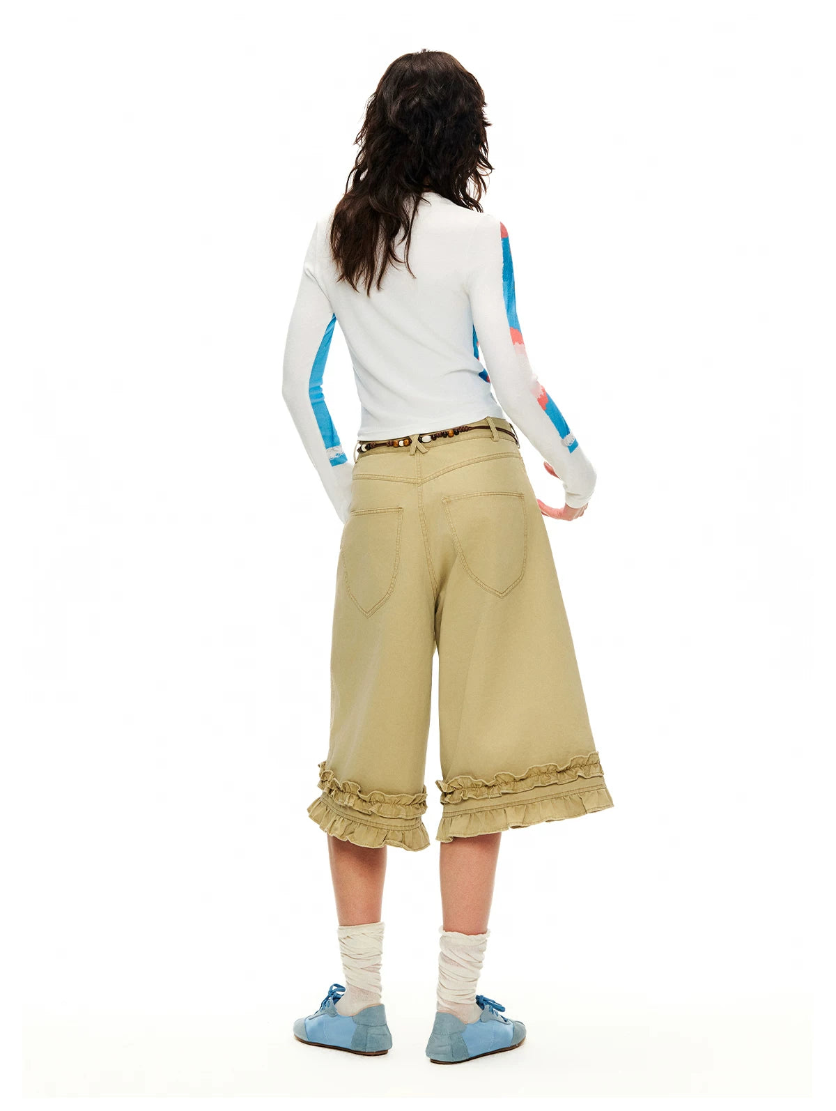 Playground Poet Ruffle Hem Culottes