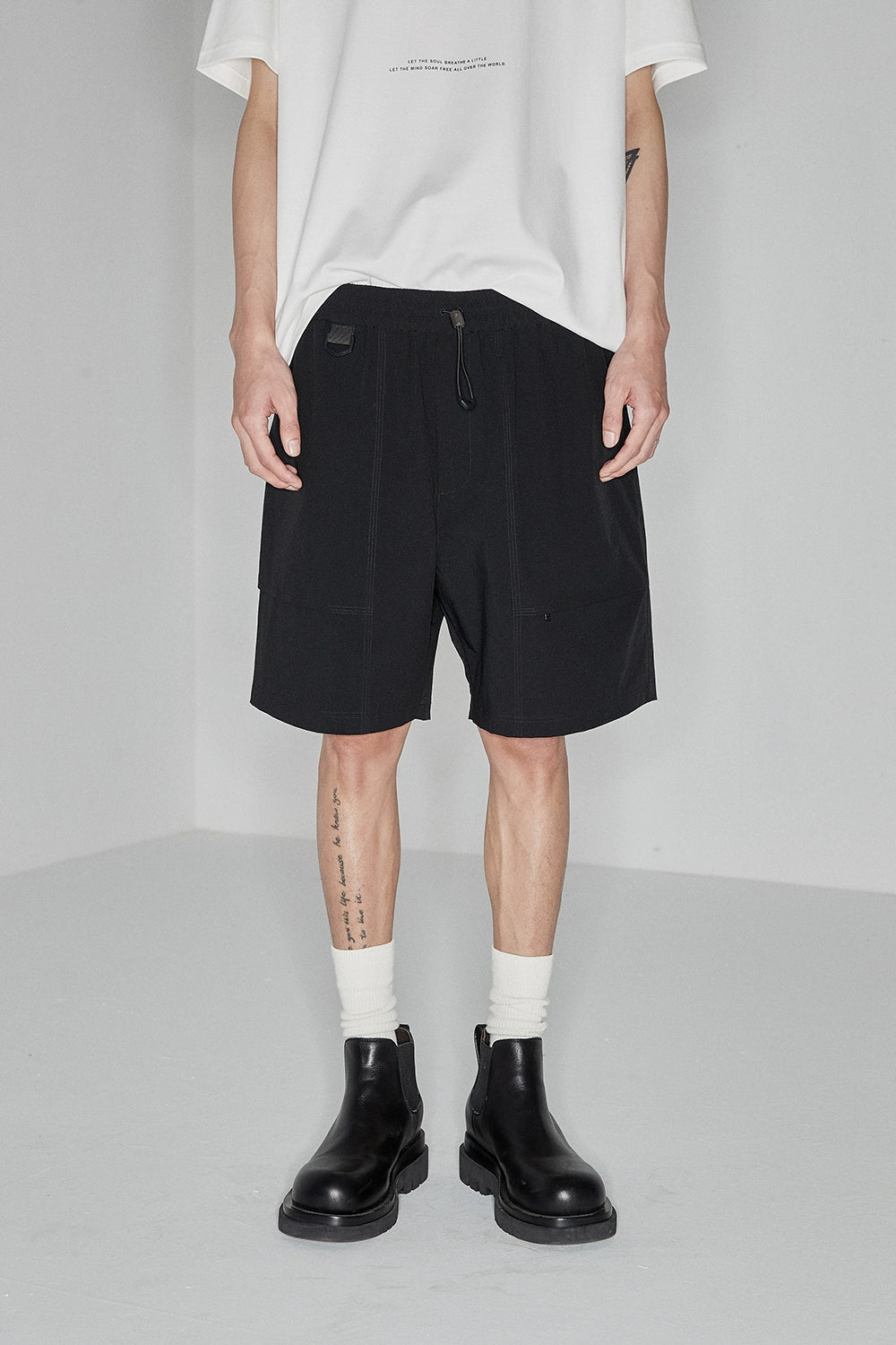 Drawstring Chino Shorts