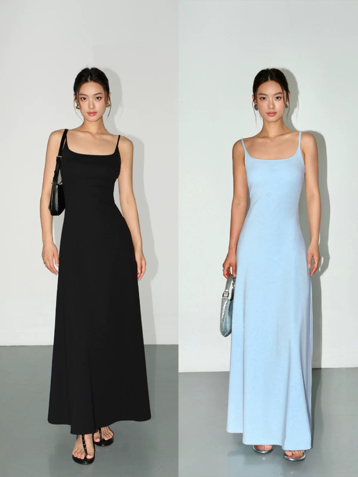 Serenity Curve Knit Slip Maxi Dress