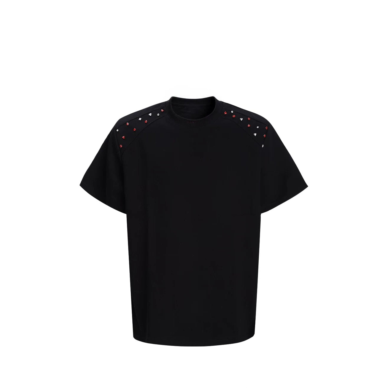 Nebula Studded Shoulder Box Tee
