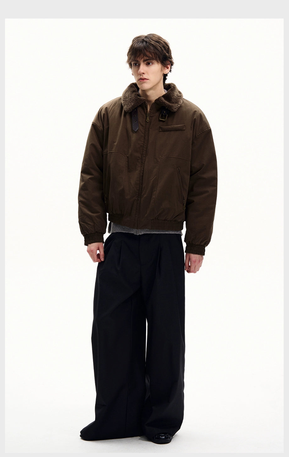 Timber Aviator Sherpa Collar Jacket