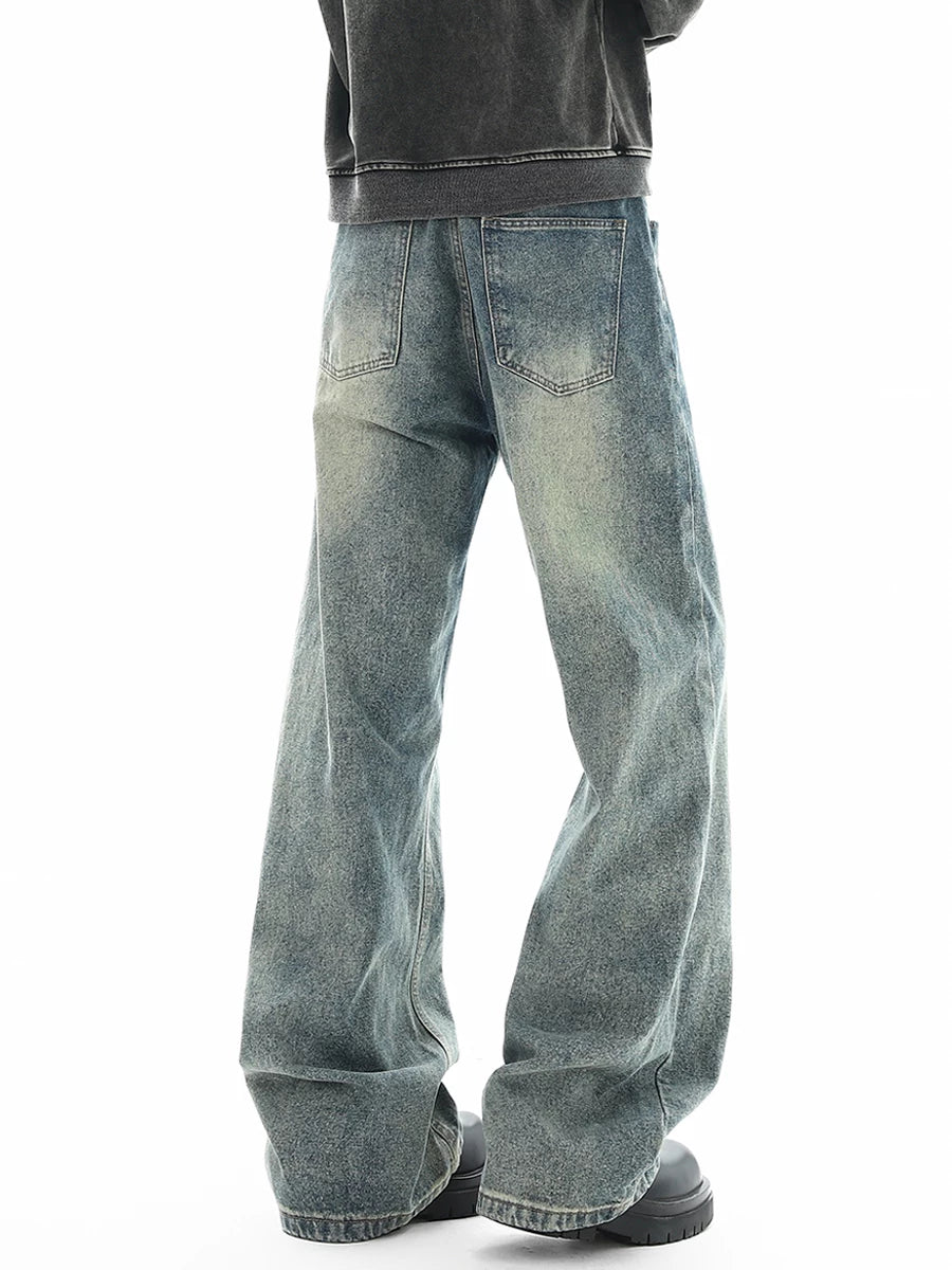 Fadewave Ultra‑Wide Vintage Jeans