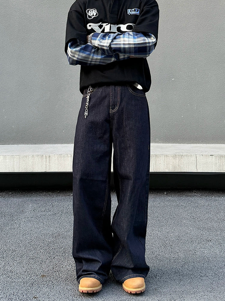 Midnight Circuit Wide Denim Jeans